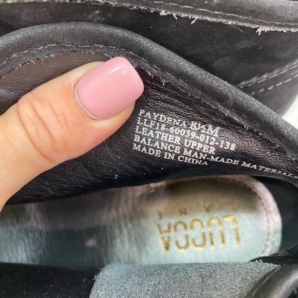 Lucca Lane Paydena size 8.5 Elegant Black Ankle Boots with Buckle Detail leather - Picture 2 of 8